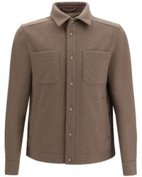 Herno - Chest-Pockets Press-Stud Jacket - Lyst