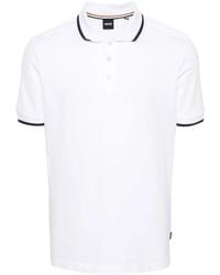 BOSS - Logo-Rubberised Cotton Polo Shirt - Lyst
