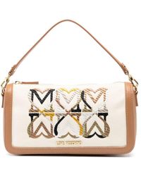 Love Moschino - Embroidered-motif Canvas Tote Bag - Lyst