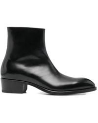 Tom Ford - Burnished Leather Chelsea Boots - Lyst