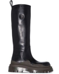 Bottega Veneta - Bv Tire Knee-high Leather Boots - Lyst