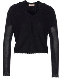 Twinset - Floral-Embroidered Knitted Sweater - Lyst