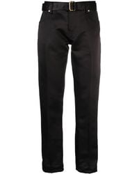 Tom Ford - Duchesse-Satin Silk Boyfriend Trousers - Lyst