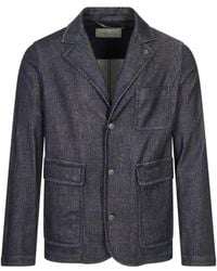 Canali - Patch-Pocket Denim Jacket - Lyst