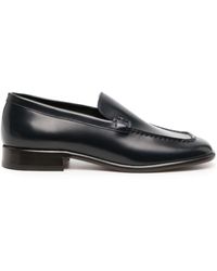 The Row - Mensy Square-toe Leather Loafers - Lyst