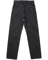 TAIGA TAKAHASHI - Buckle-Strap Straight-Leg Jeans - Lyst