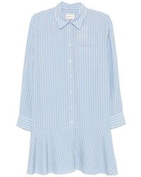 GANT - Gestreiftes Minikleid Mit Tiefer Taille - Lyst