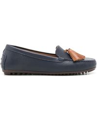 Sarah Chofakian - Severine Leather Loafers - Lyst