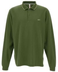 Sun 68 - Poloshirt Met Lange Mouwen - Lyst