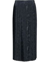 MM6 by Maison Margiela - Pleated Print Skirt - Lyst