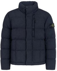 Stone Island - Quilted Logo-Patch Jacket - Lyst