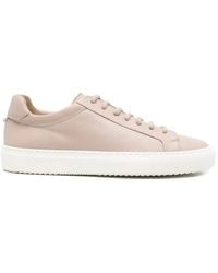 Doucal's - Baskets En Cuir À Logo Embossé - Lyst