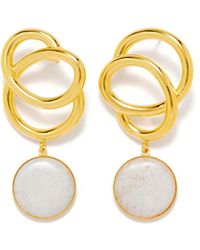 D'Estree - Sonia Icon Oorbellen Met Steen - Lyst