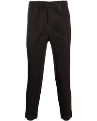Homme Plissé Issey Miyake - Pleated Skinny Trousers - Lyst