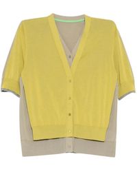 JNBY - V-Neck Layered Cardigan - Lyst