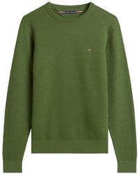 Tommy Hilfiger - Textured Crewneck Jumper - Lyst