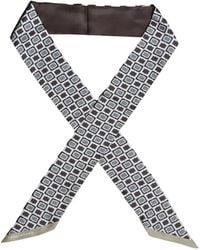 Tagliatore - Geometric-Print Neckerchief - Lyst