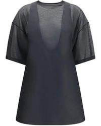 Balenciaga - Hybrid Dress With Sheer T-Shirt - Lyst