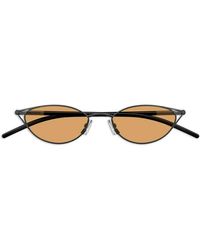 McQueen - Lunettes De Soleil À Monture Ovale - Lyst
