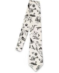 Paul Smith - Travel Stories-Print Tie - Lyst