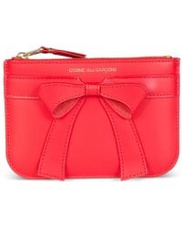 Comme des Garçons - Bow-Detail Zip Wallet - Lyst