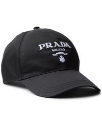Prada - Logo-embroidered Baseball Cap - Lyst