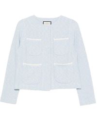 Bruno Manetti - Contrast-Trim Patch-Pocket Jacket - Lyst