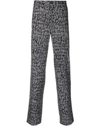 Comme des Garçons - Plaid-check Jacquard Straight-leg Trousers - Lyst