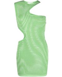 Genny - Open-knit Cut-out Mini Dress - Lyst