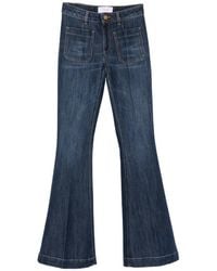 The Seafarer - Logo-Embroidered Flared Jeans - Lyst