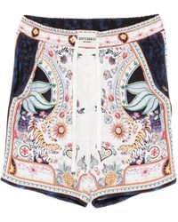 Just Cavalli - Printed Drawstring Shorts - Lyst