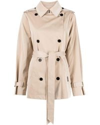 Karl Lagerfeld - Double-breasted Trench Coat - Lyst