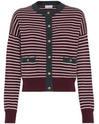 Brunello Cucinelli - Cardigan A Righe - Lyst