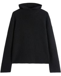 Jil Sander - X Moncler Ribbed-Knit Hood Sweater - Lyst