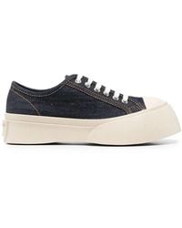 Marni - Pablo Denim Lace-Up Sneakers - Lyst