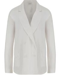 Aspesi - Blazer En Coton À Boutonnière Croisée - Lyst