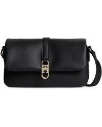 Tommy Hilfiger - Libre Logo-Plaque Pebbled-Texture Shoulder Bag - Lyst