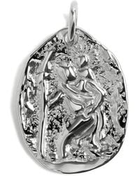 Monica Vinader - St Christopher Pendant Necklace - Lyst