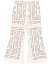 Zimmermann - Patterned Collection Trousers - Lyst