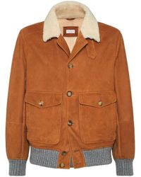 Brunello Cucinelli - Cordjacke Mit Aufgesetzten Taschen - Lyst