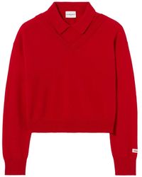 Claudie Pierlot - V-Neck Wool Jumper - Lyst