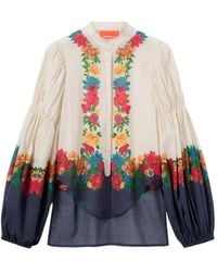 La DoubleJ - Floral Placée Blouse - Lyst