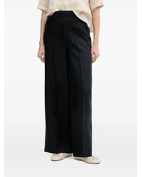 Benetton - Pleated Wide-Leg Palazzo Pants - Lyst