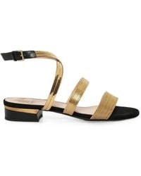 Lanvin - Chain-Detail Buckled Sandals - Lyst