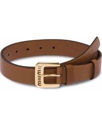 Miu Miu - Leather Belt - Lyst