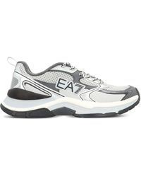 EA7 - Predator Metallic-Panel Low-Top Sneakers - Lyst