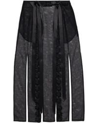 Simone Rocha - Falda midi con detalle de cinta - Lyst