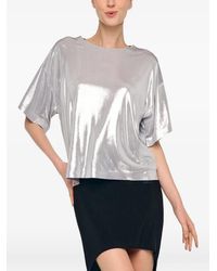 Norma Kamali - Boxy Short-Sleeve T-Shirt - Lyst
