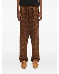 A Bathing Ape - Broek Met Zijstreep En Logoprint - Lyst