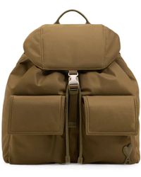 Ami Paris - Nylon Marcel Flap Backpack - Lyst